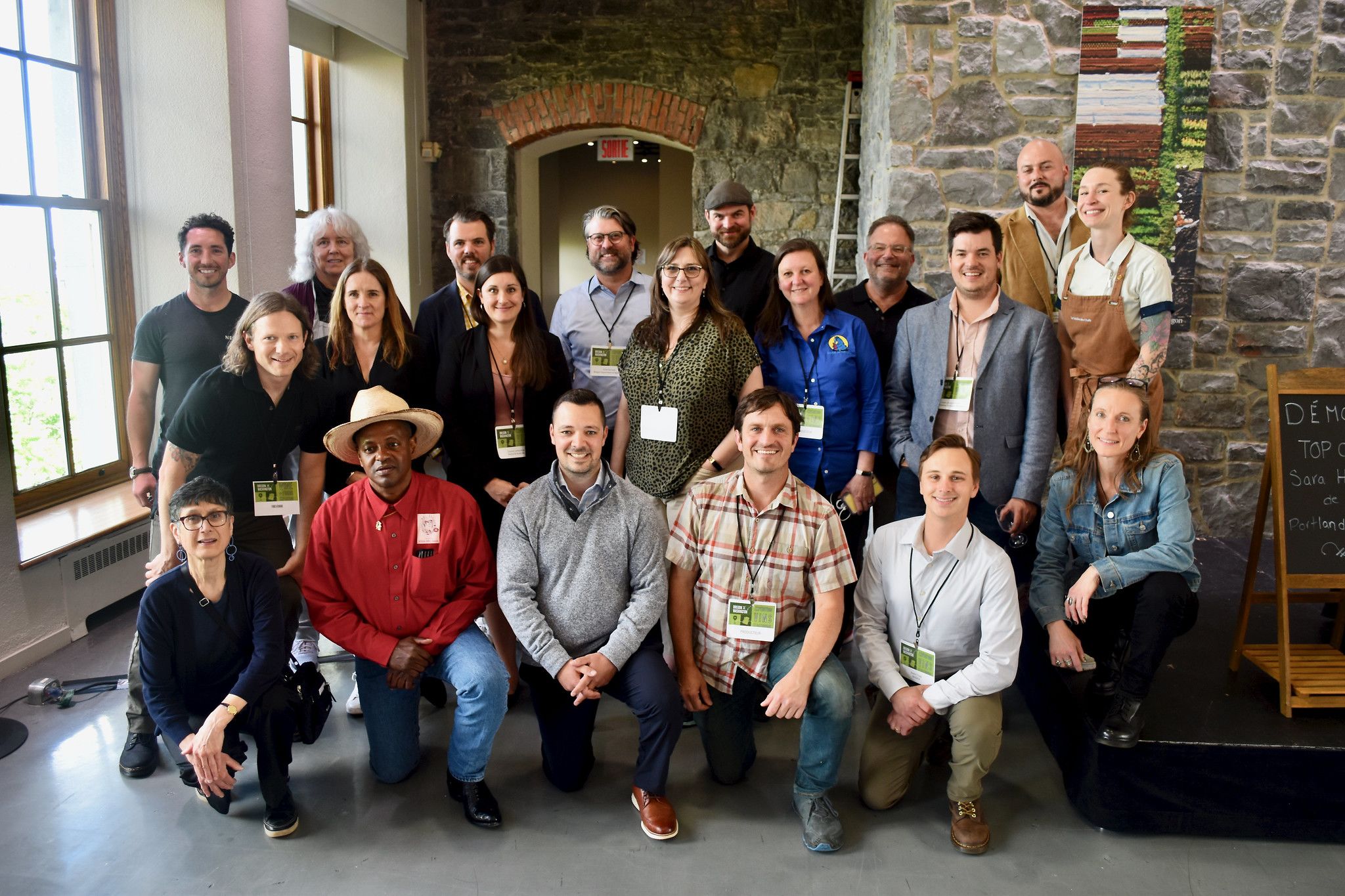 Group shot of 20 trade mission participants.